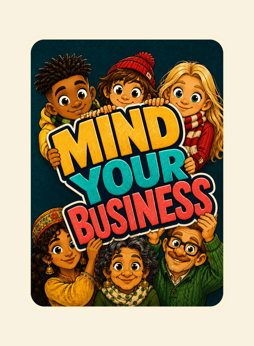 Mind Your Business card back